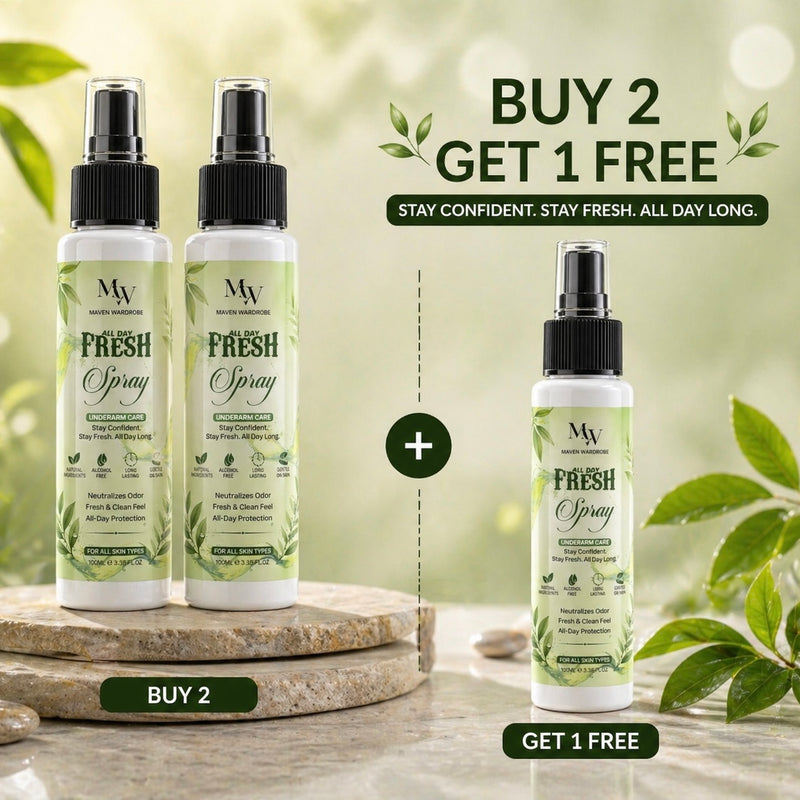 (Buy 2 Get 1 Free) All Day Fresh Spray – Alcohol-Free Underarm Protection