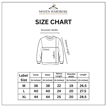Men's Gray & White Geometric Graphic Crewneck Sweatshirt
