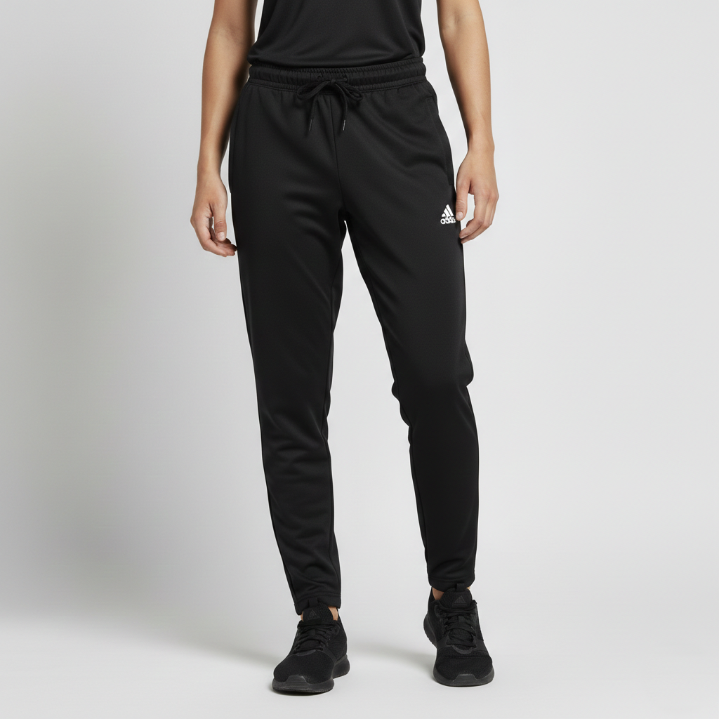 Men’s Black Slim-Fit Athletic Trousers