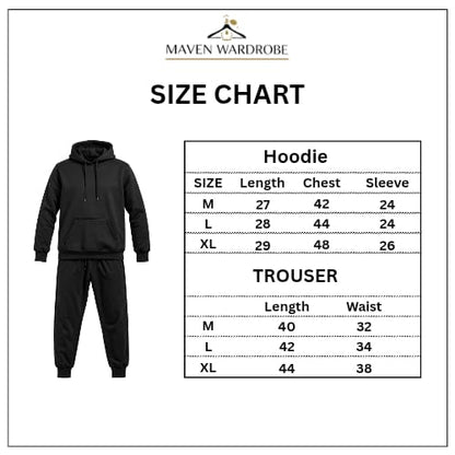 Premium Heavyweight Cotton Black Fleece Tracksuit – The Ultimate Comfort Set