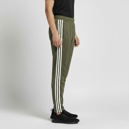 Men’s Green Slim-Fit Athletic Trousers