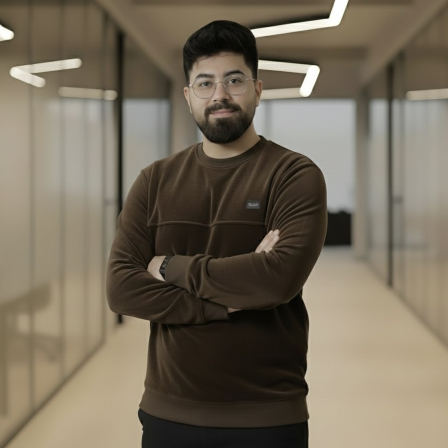 Men's Sage Rich Brown Crew Neck Sweatshirt - Image 2