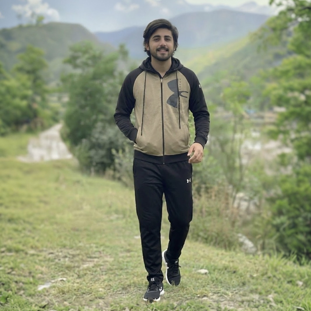 Men’s Color block Track Suit – Black & Khaki - Image 3