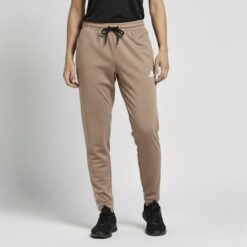 Men’s Core Athletic Triple-Stripe Track Pants – Slim Fit Tan